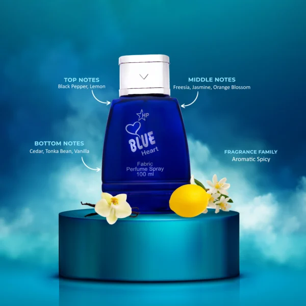 Blue Heart Premium Perfume for Men and Women 100ml - Image 3
