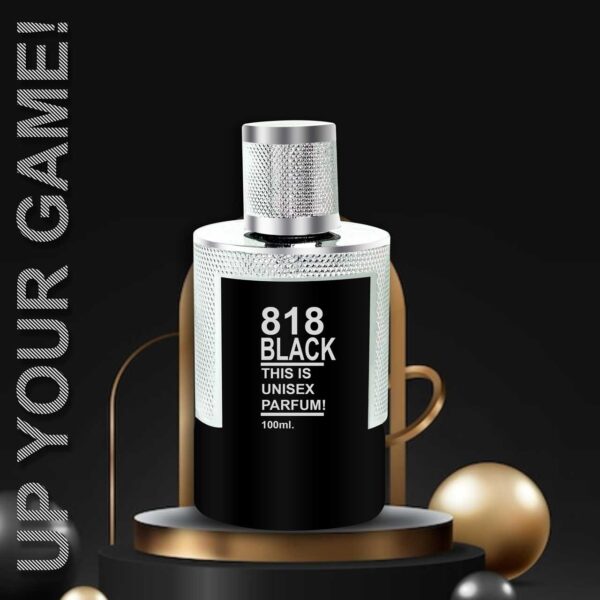 818 Black Luxury Perfume for Men 100ml - Image 3