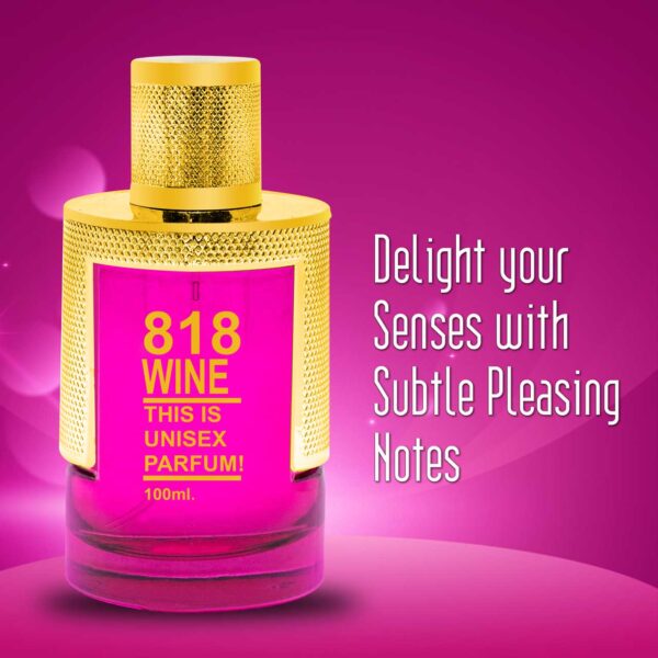 818 Wine Luxury Perfume for Women 100ml - Image 3