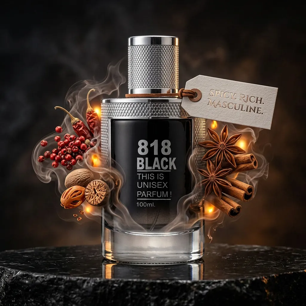 818 Black Perfume for Men 100ml - Image 4